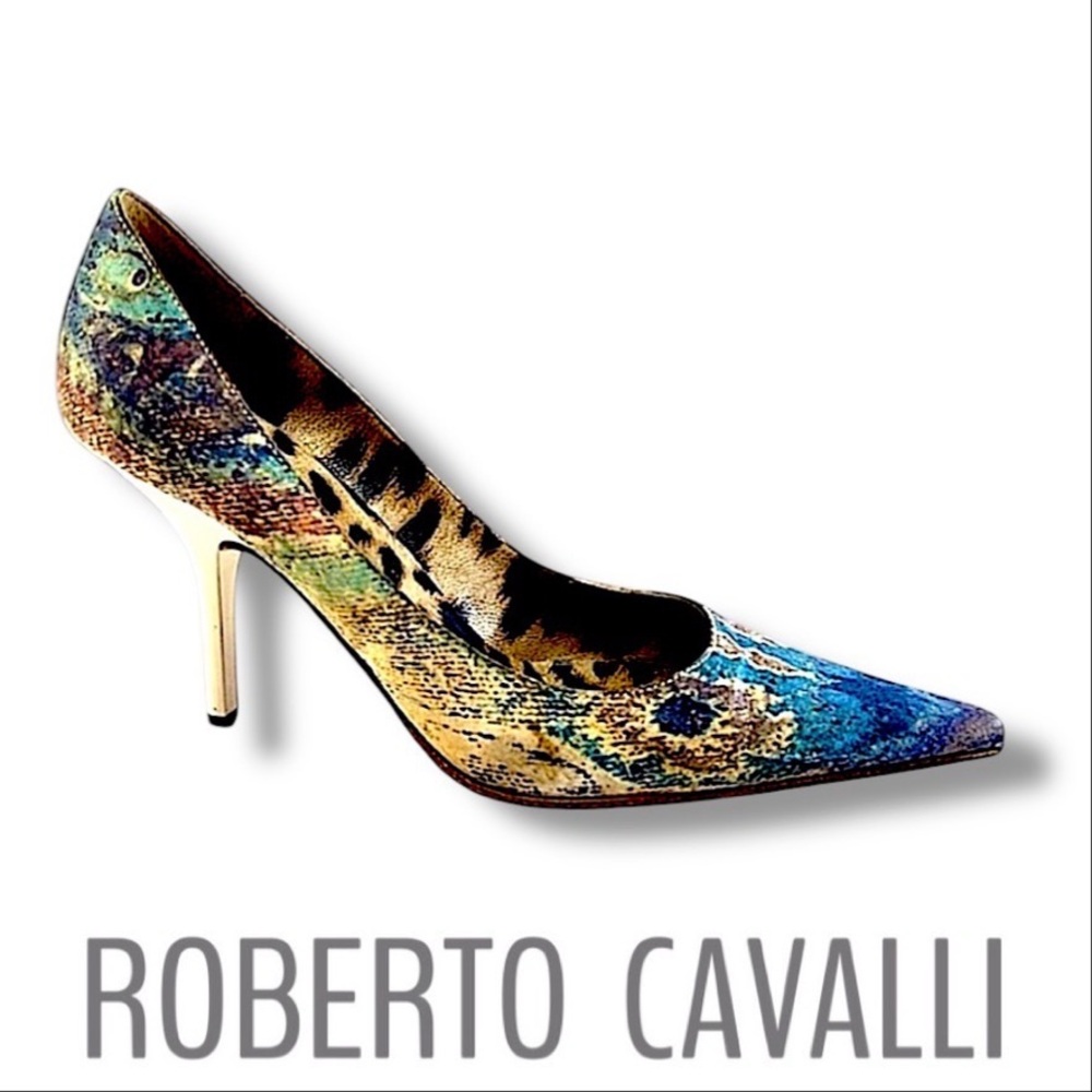 Roberto Cavalli Multicolor Heels